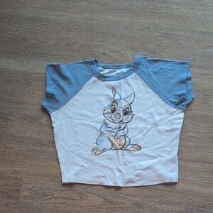 Disney Blue & White Thumper Raglan Tee, XS